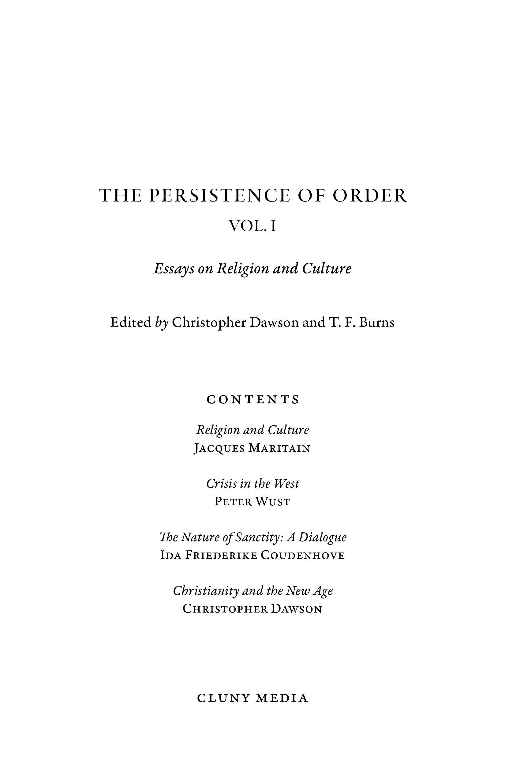 Book contents page listing chapters under Religion and Culture and other titles