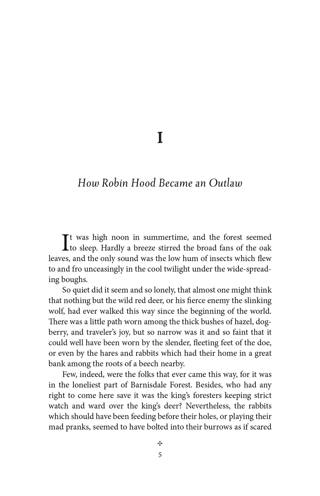 Book page 5 with heading about becoming an outlaw