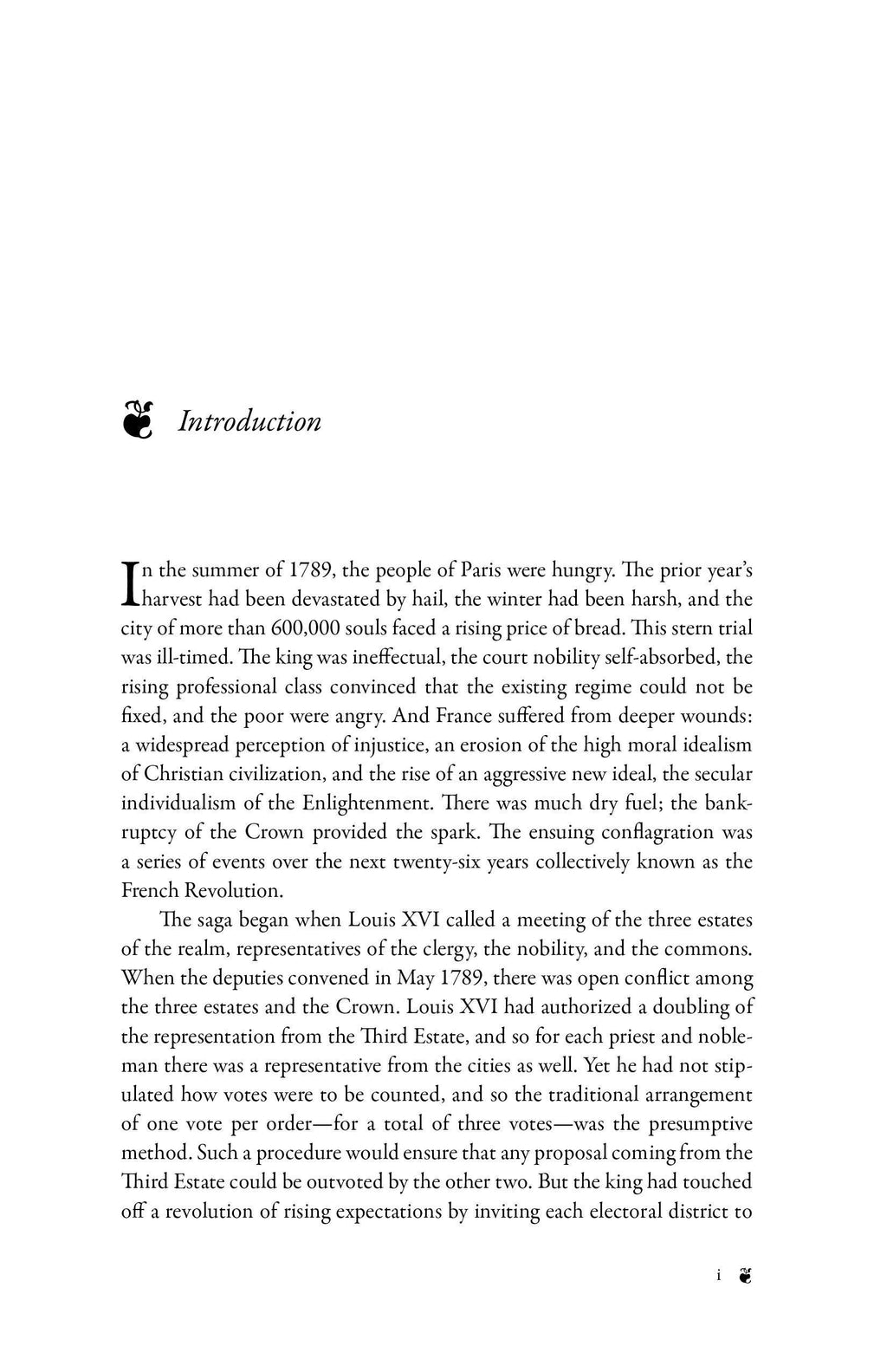 Introduction page for “Critics of the Enlightenment” with heading and paragraph text