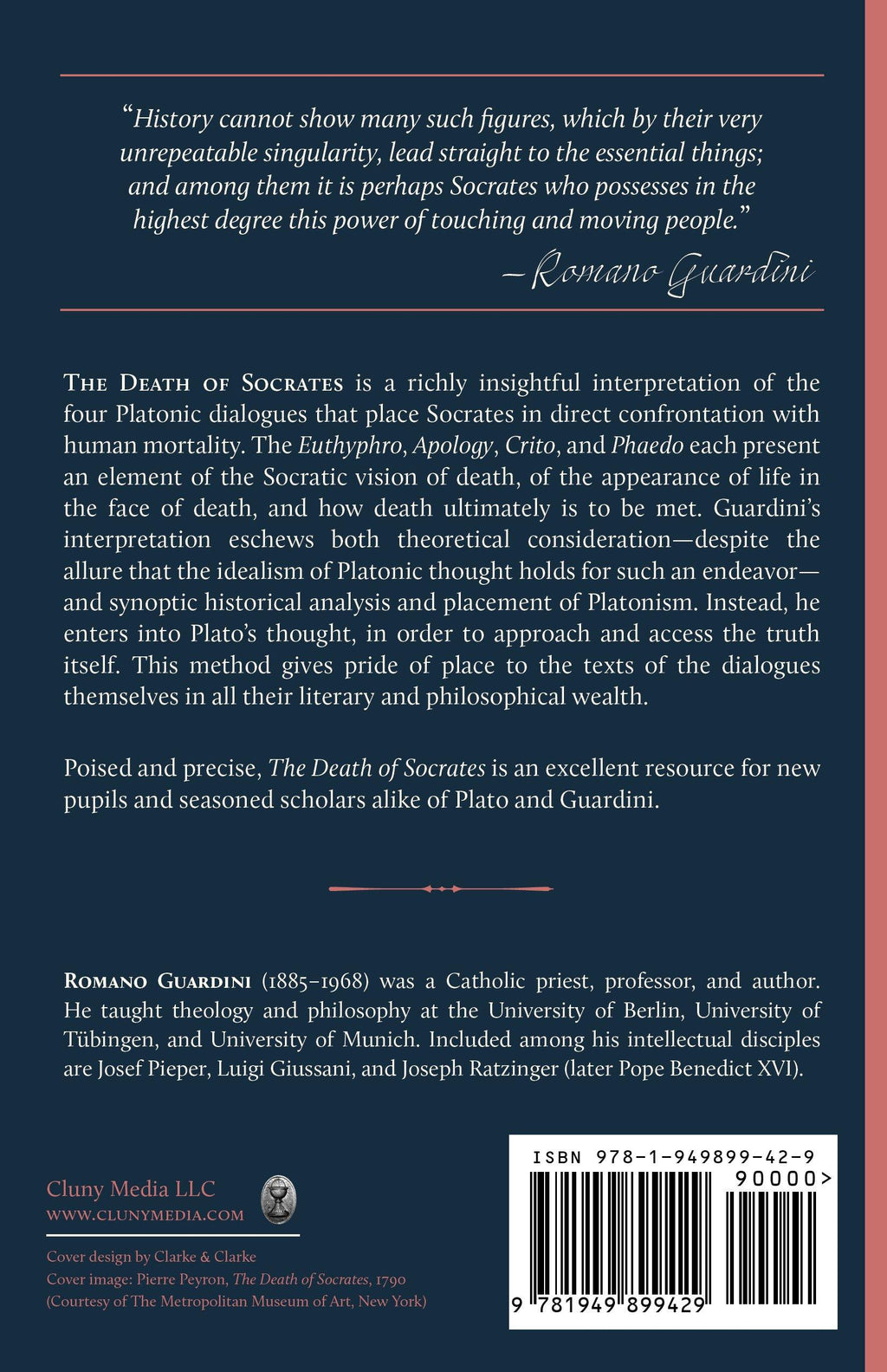 Book back cover with synopsis text and barcode