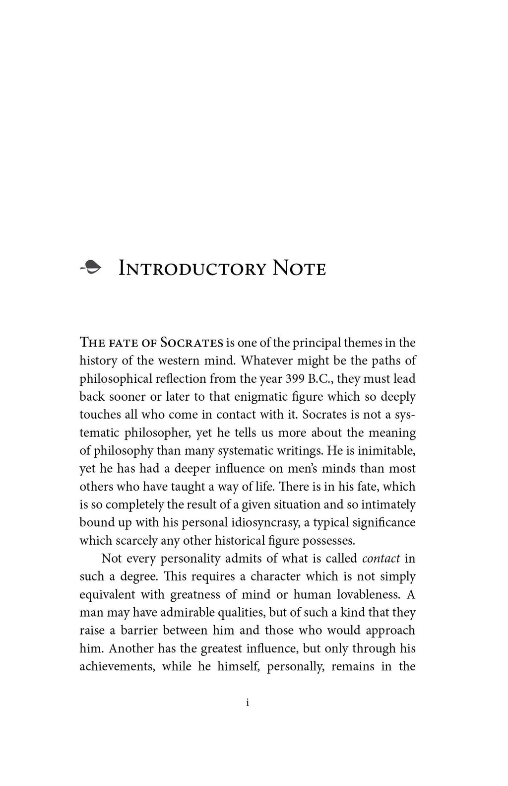 Book page with 'Introductory Note' heading and philosophy paragraph