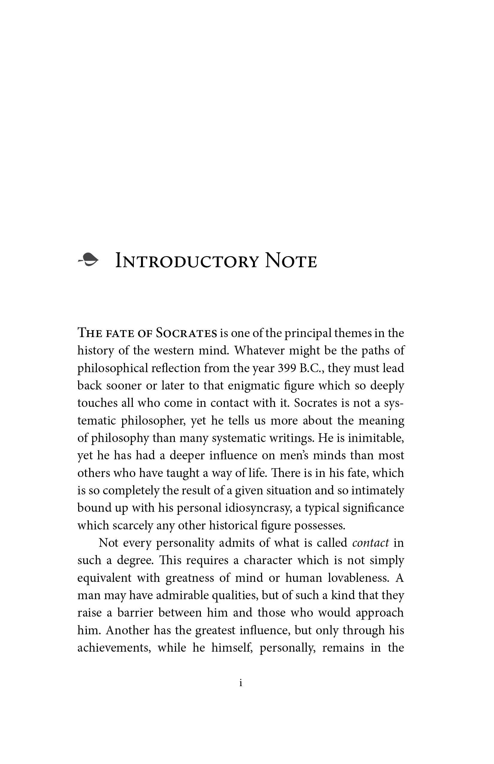 Book page with 'Introductory Note' heading and philosophy paragraph