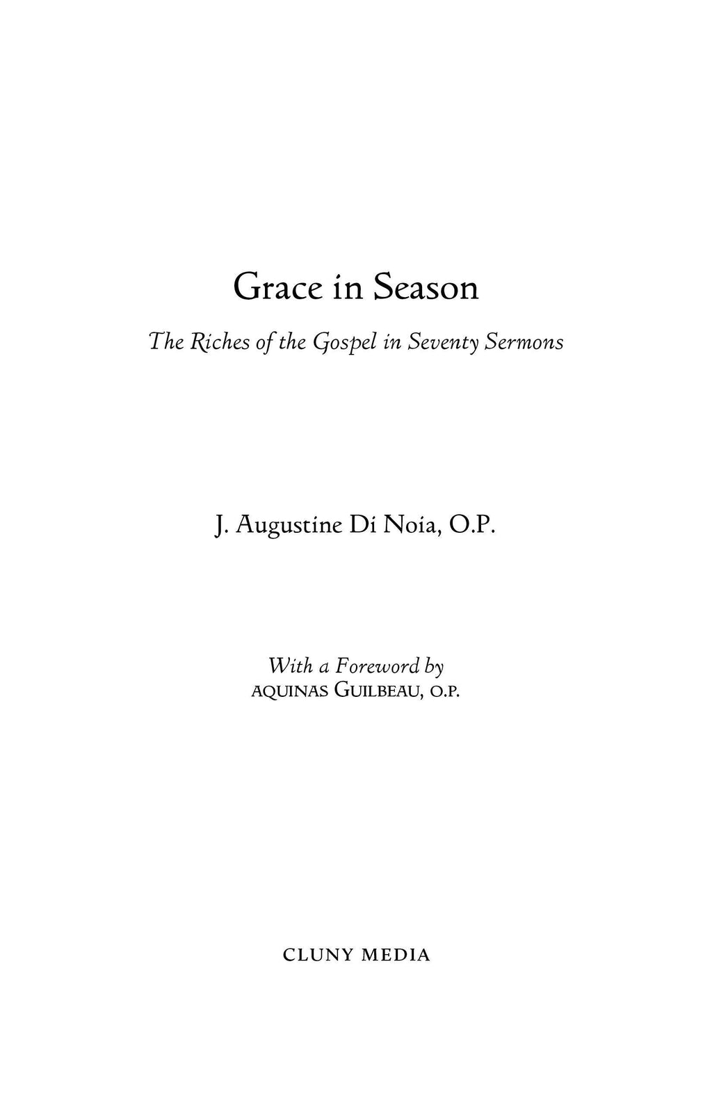 Book title page with centered text, author name, and publisher Cluny Media.
