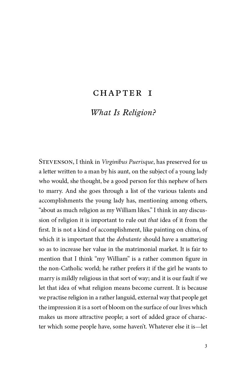 Chapter 1 page titled What Is Religion? with introductory paragraph text
