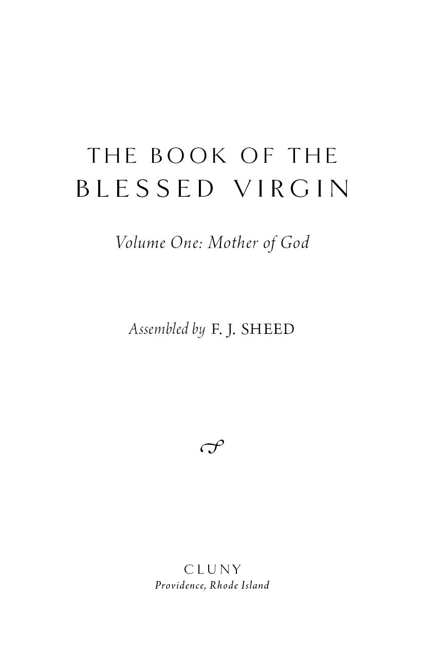 Book title page with centered heading, Volume One Mother of God, and publisher name