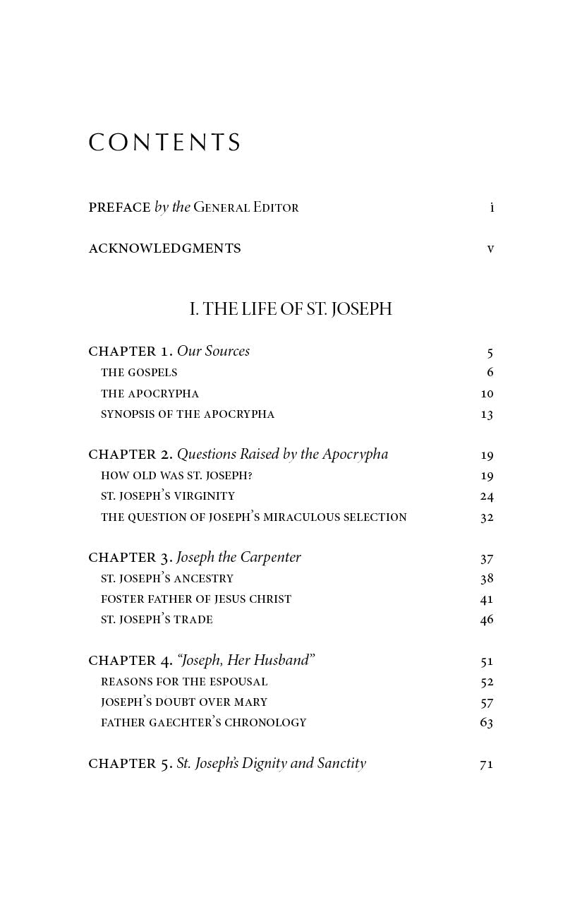 Book contents page with chapter list and page numbers