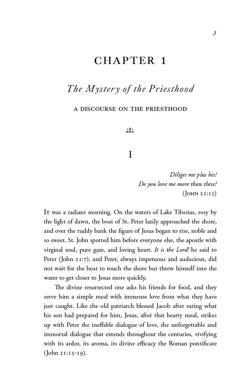 Religious book page for Chapter 1 with heading and opening text
