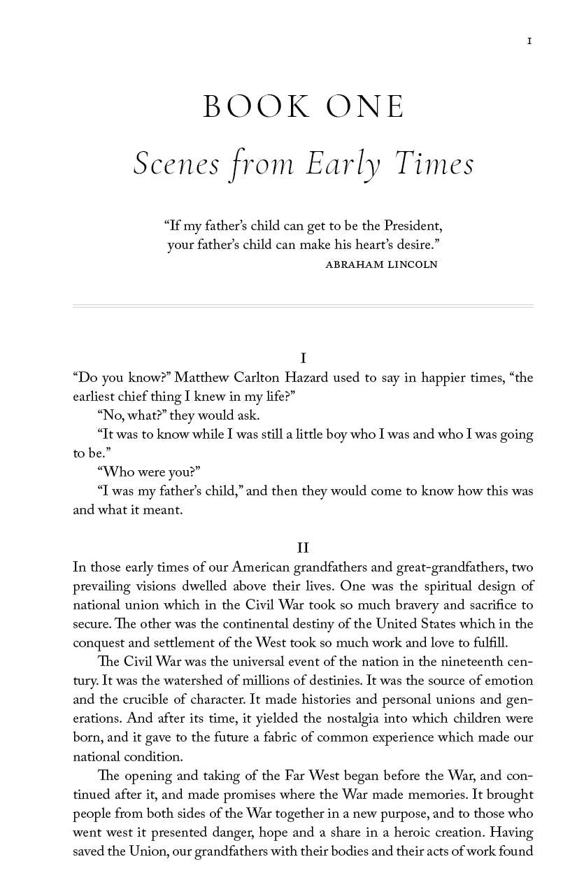 Book One page with 'Scenes from Early Times' heading and historical text