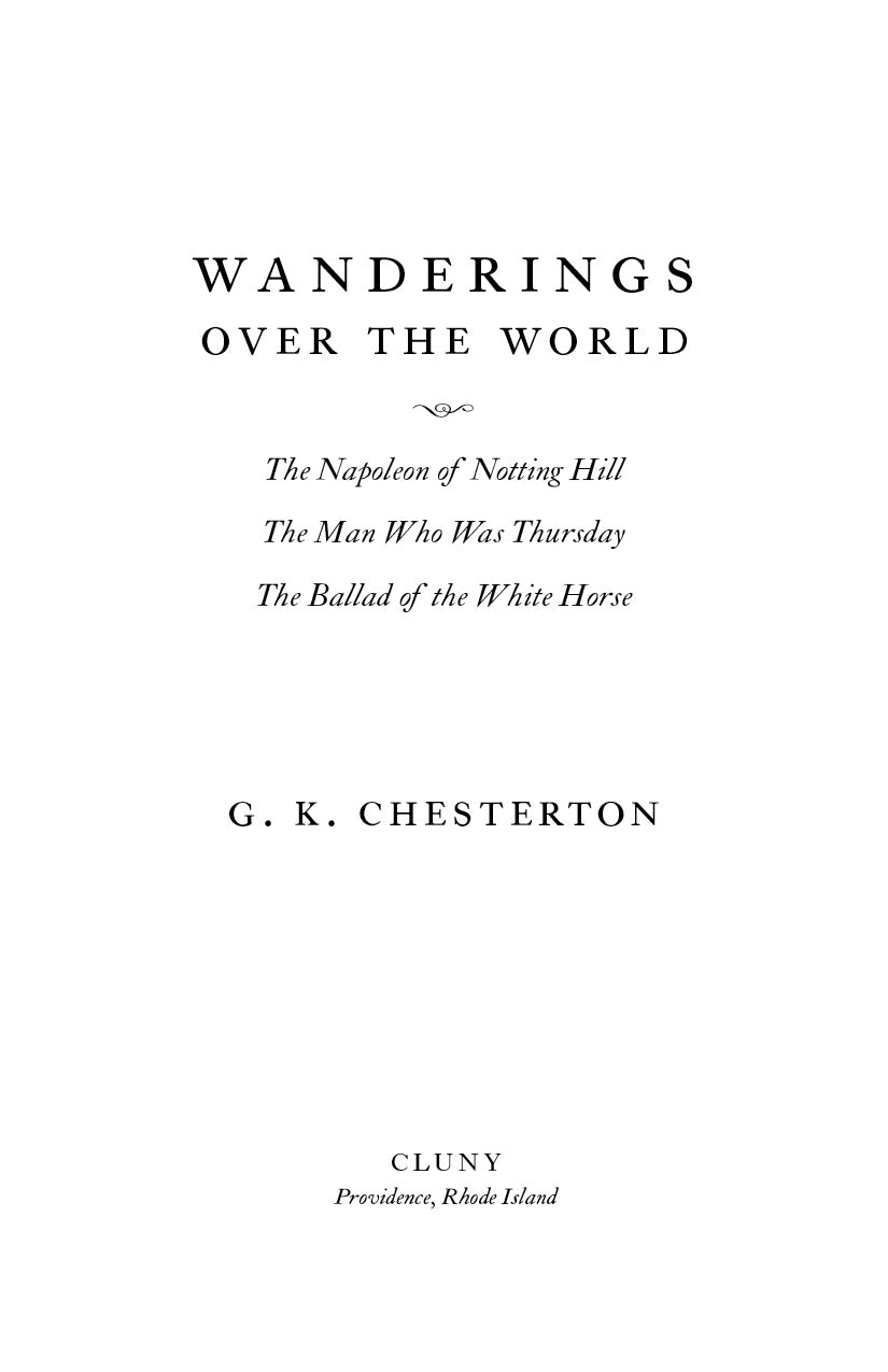 Book title page: Wanderings over the World by G.K. Chesterton