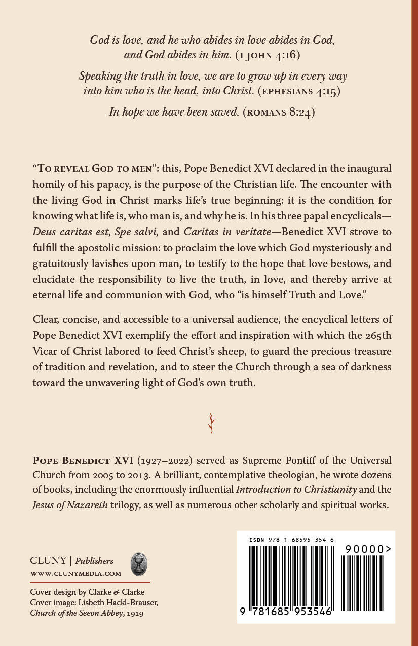 Encyclical letters book back cover with excerpt, publisher info, and barcode