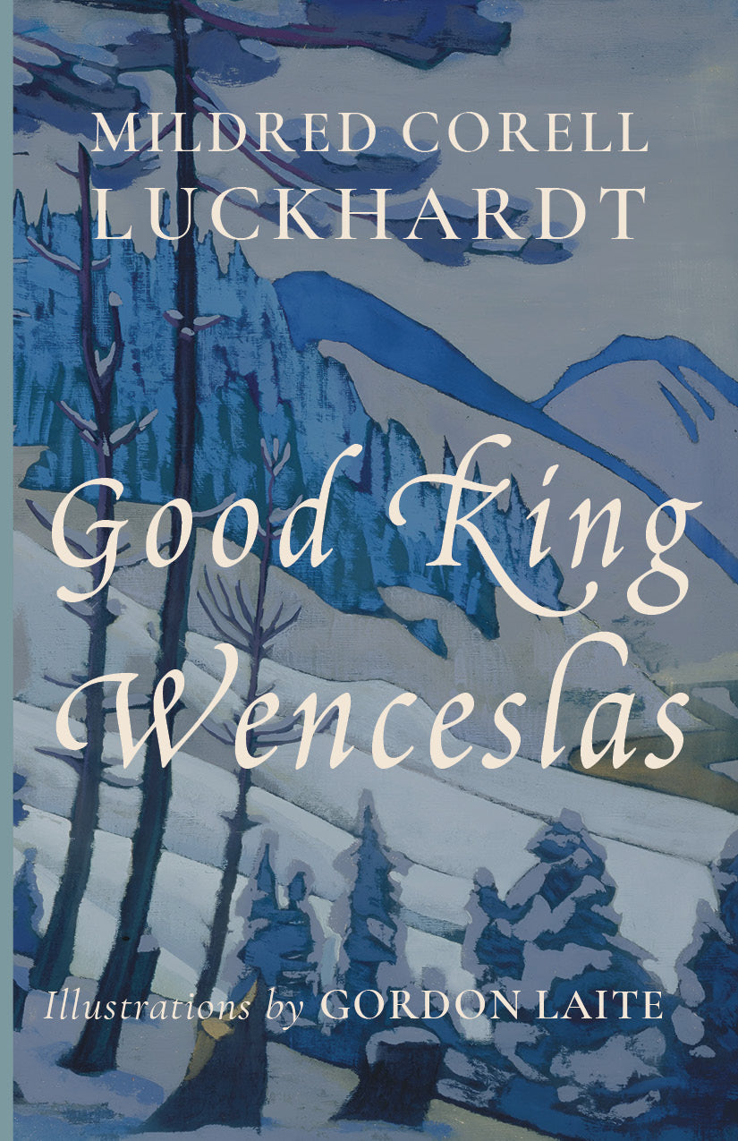 Good King Wenceslas hardcover book with blue illustrated cover and title lettering