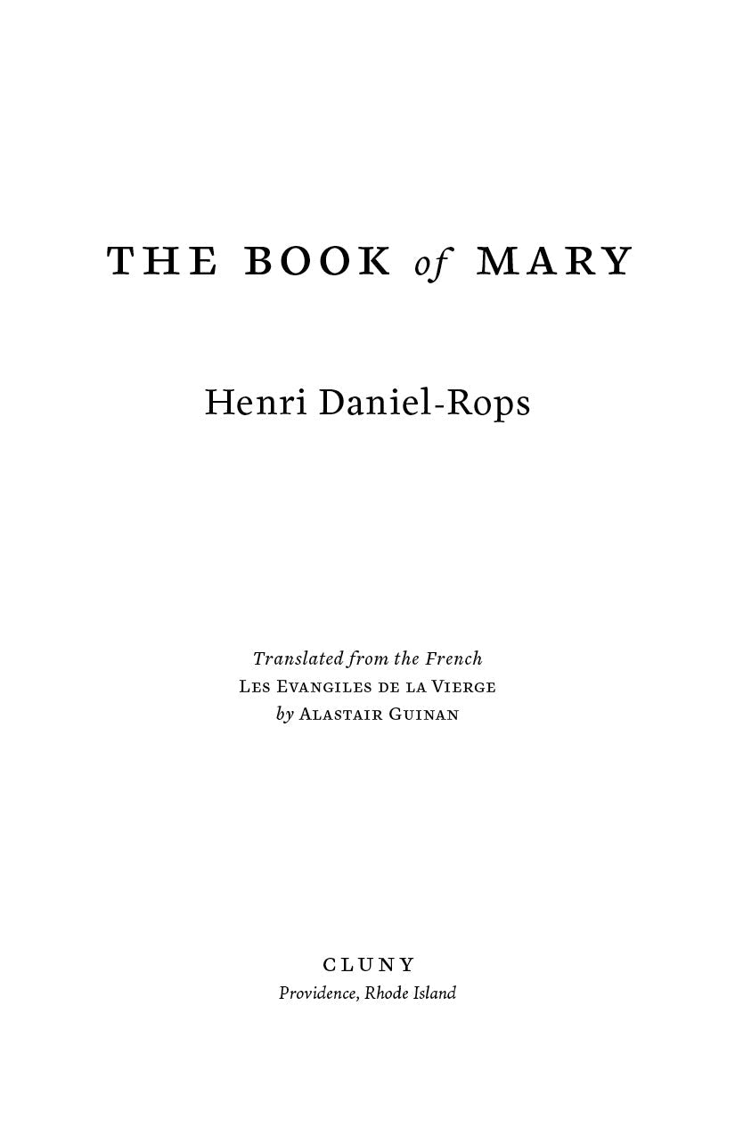 Religious book title page with large heading and author name