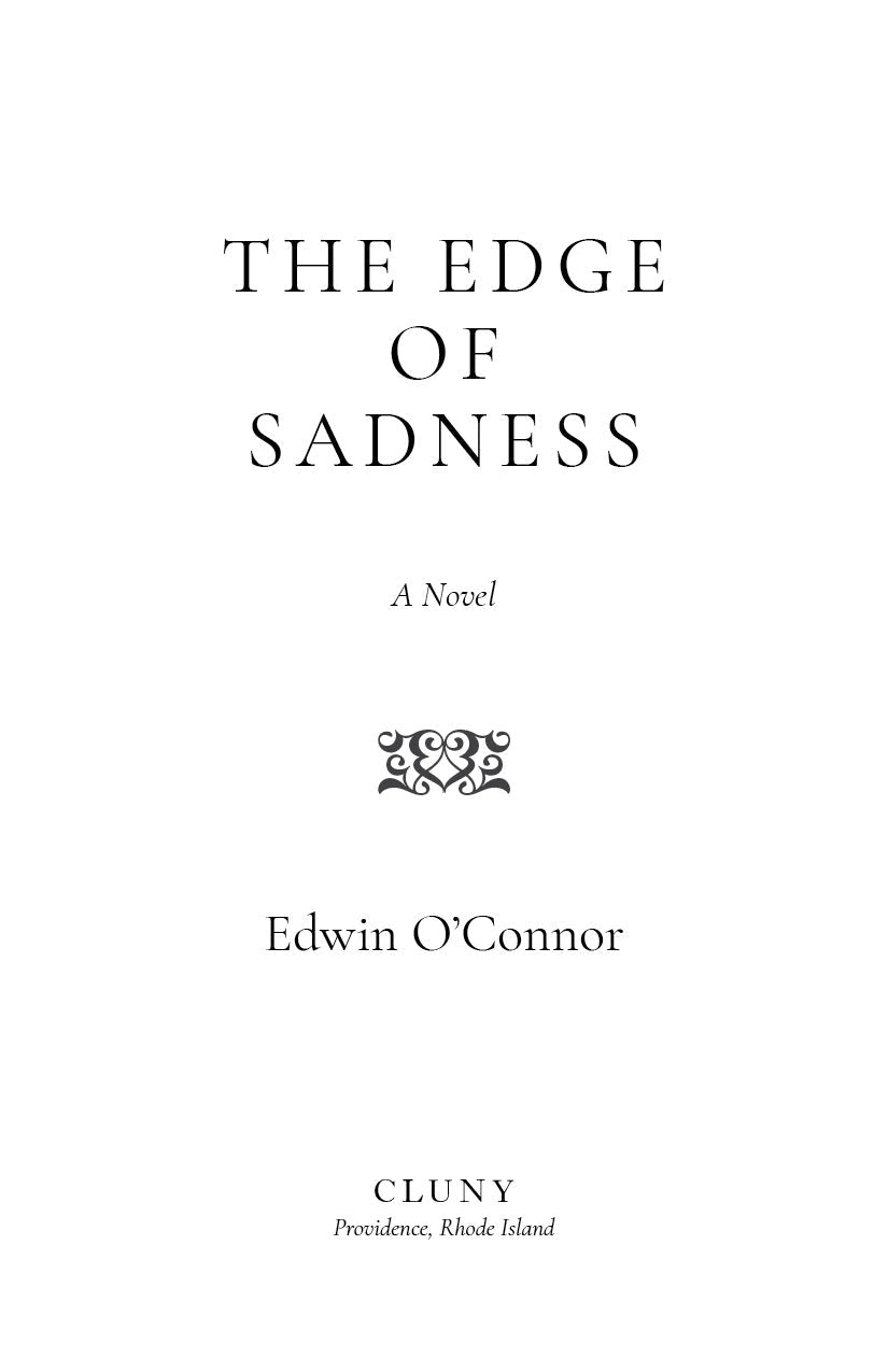 Novel title page with large title, author name, and Cluny publisher