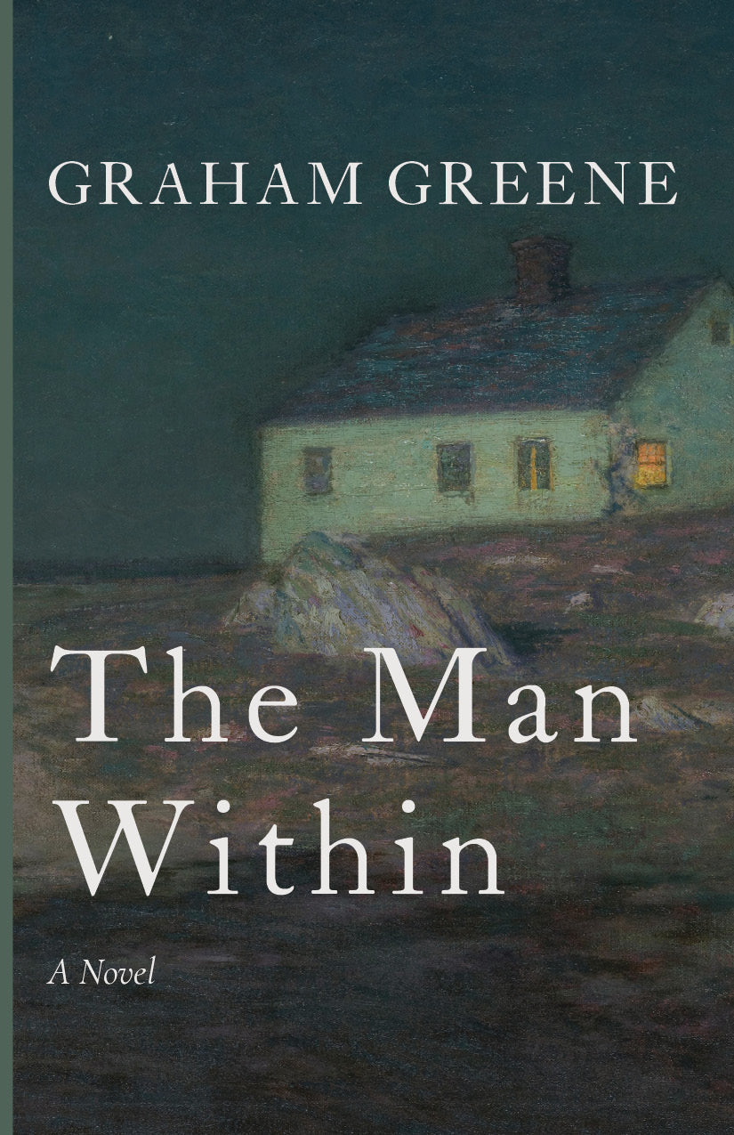 Novel book cover with house landscape artwork, title text, and author name