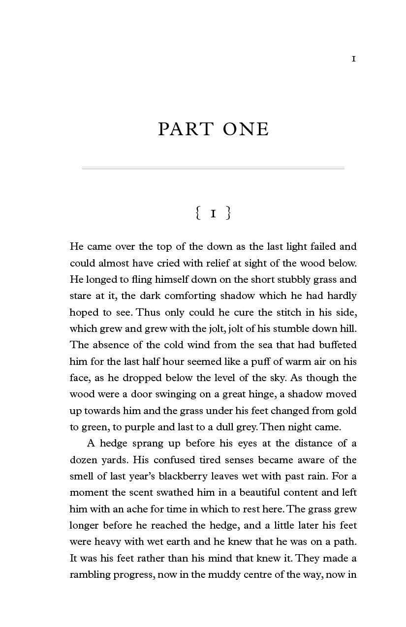 Book interior page showing “PART ONE” heading and early paragraphs