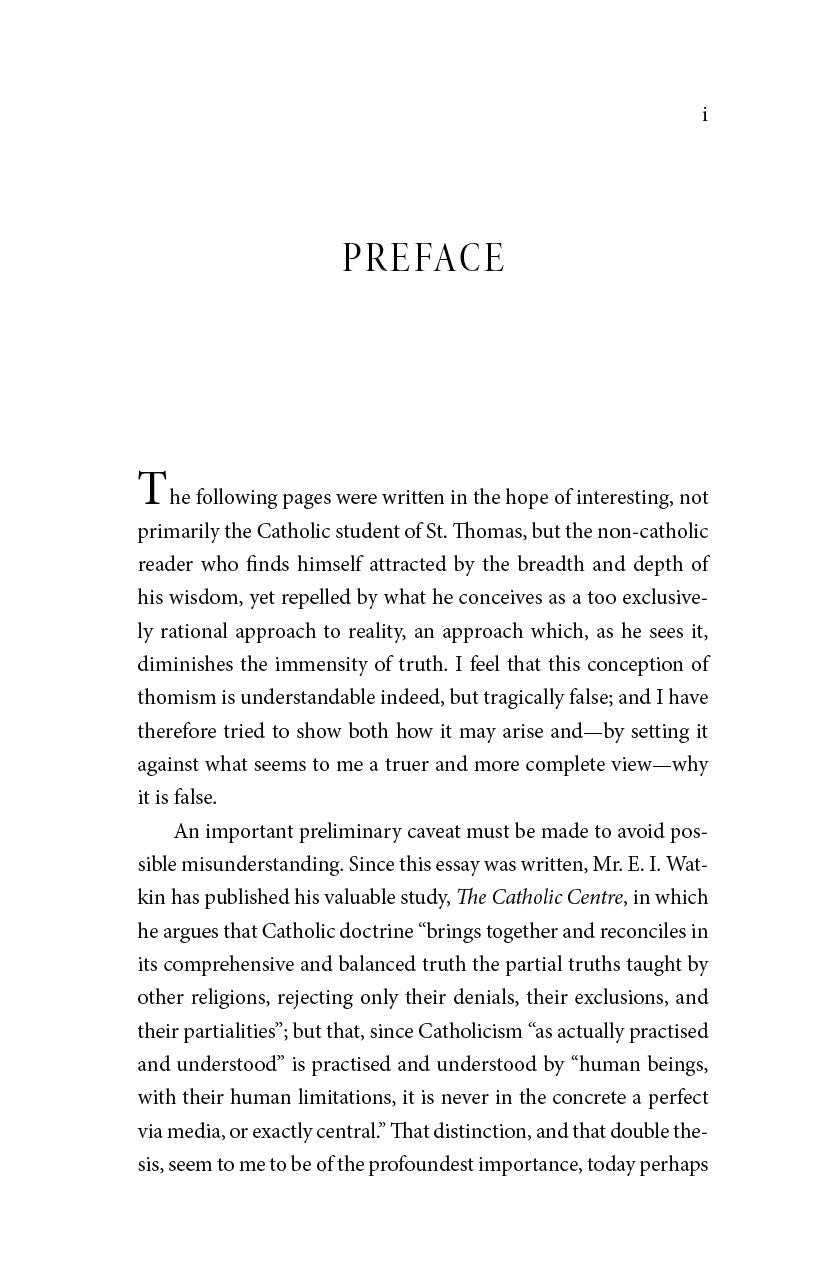 Saint Thomas Aquinas preface page with paragraph text