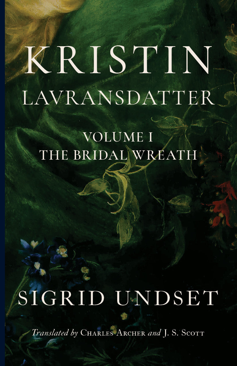 Hardcover book, dark green floral cover with gold title text: Volume I, Bridal Wreath