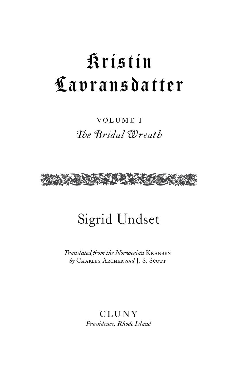 Book title page with decorative border and 'Volume I' subtitle on white