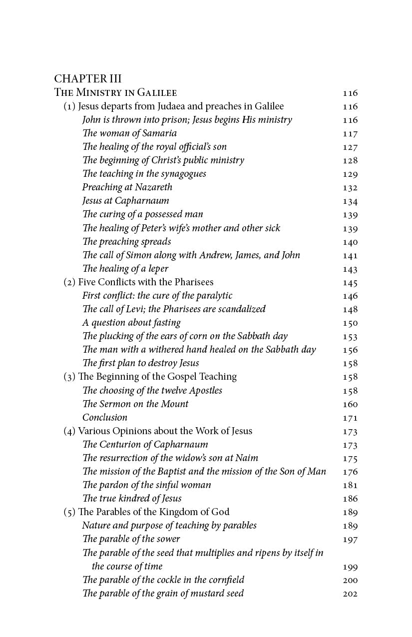 Book contents page showing Chapter III topics and page numbers.