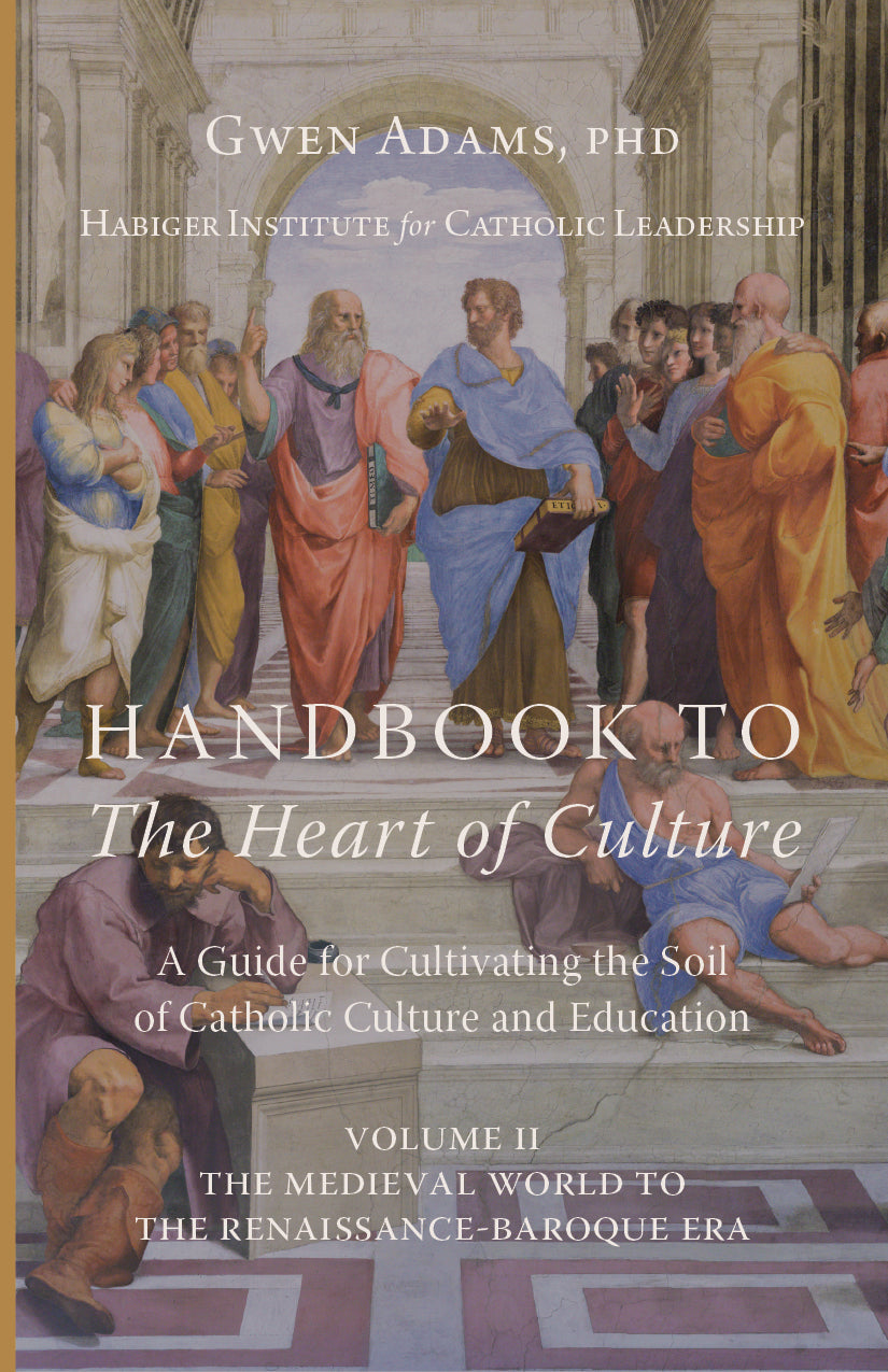 Book cover for Volume II with title lettering and painted figures