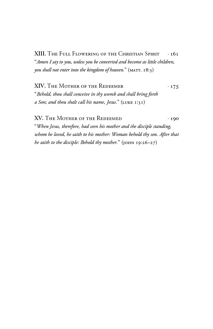 Book contents page listing chapters XIII to XV with page numbers