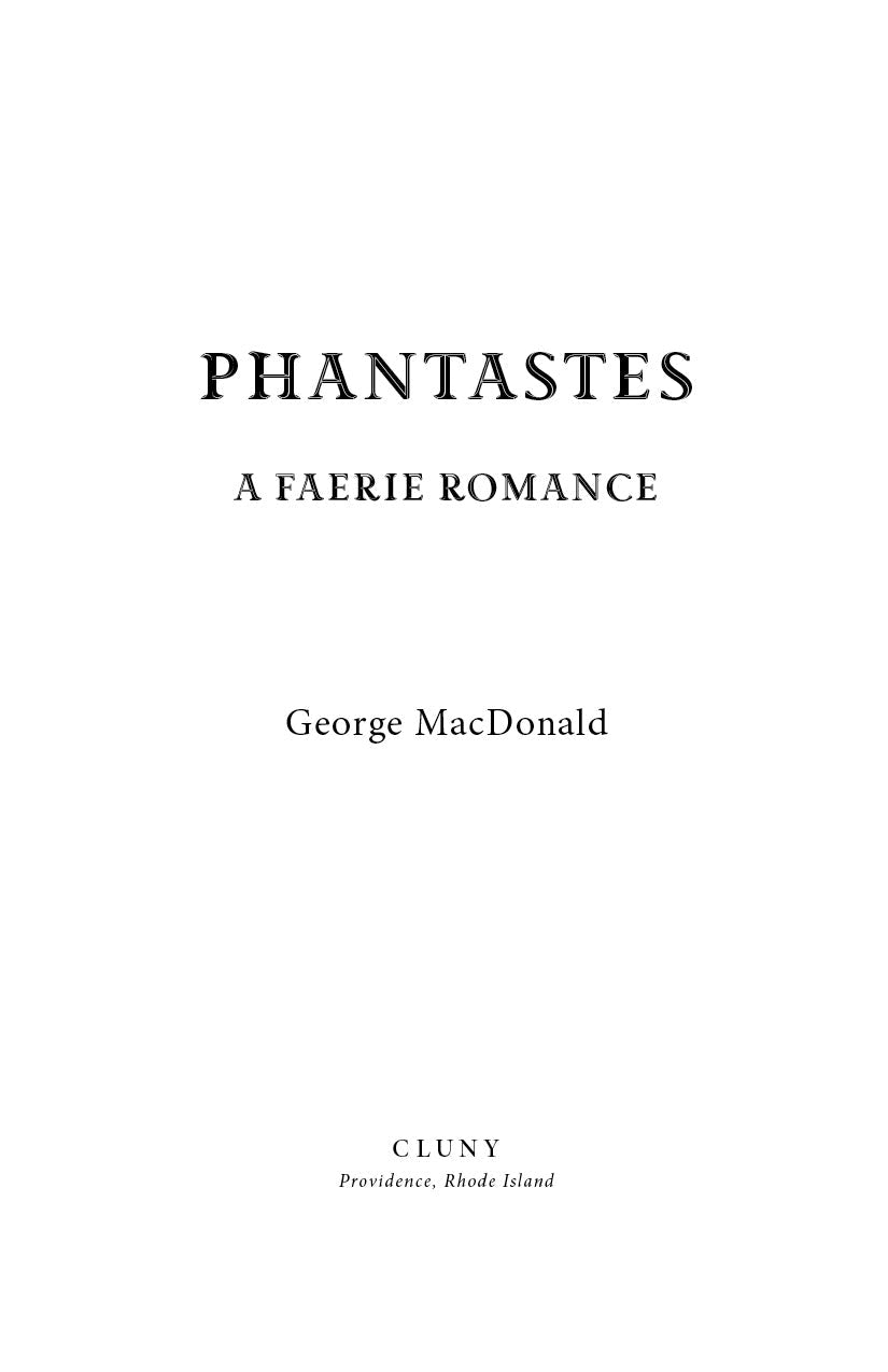 Phantastes title page with subtitle and George MacDonald