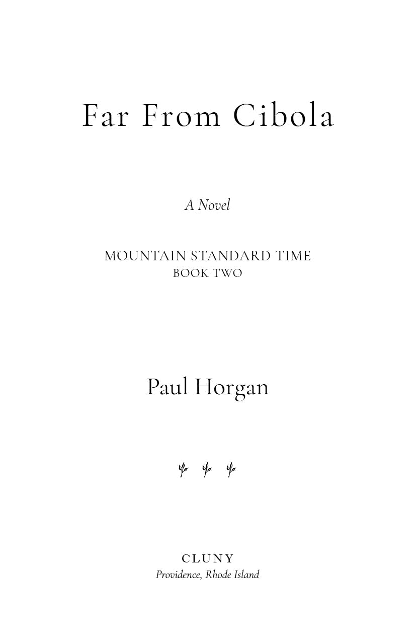 Book title page with centered title, subtitle, author name, and publisher