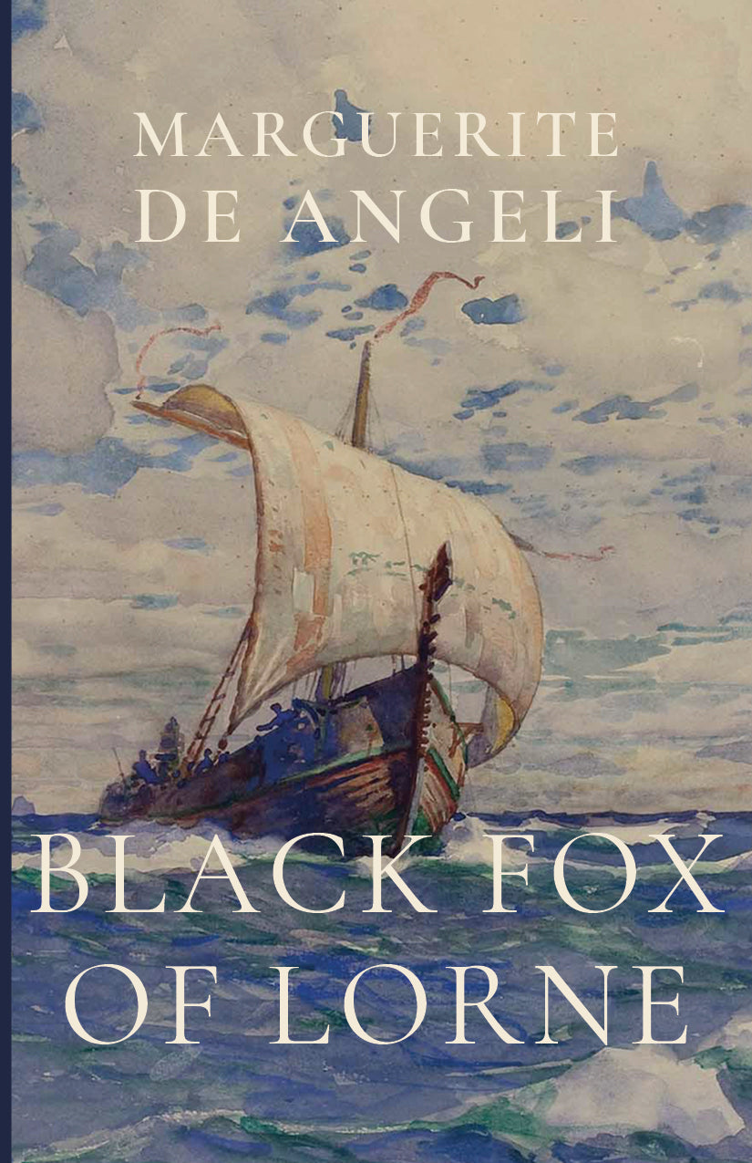 Hardcover novel with blue sailboat cover art and dark title lettering