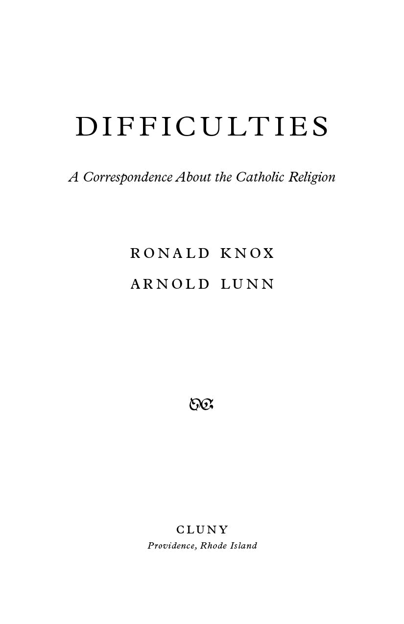Book title page with 'A Correspondence About the Catholic Religion' and author names
