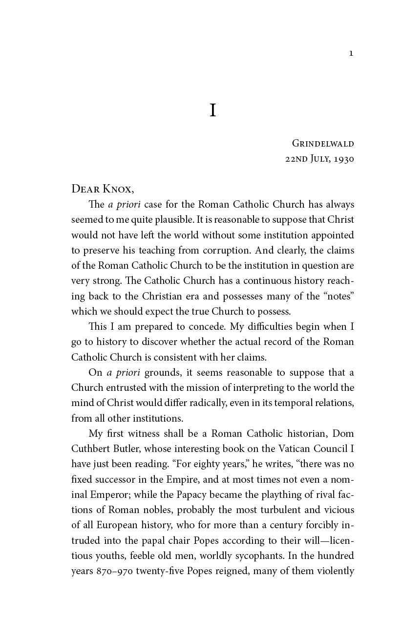 Book page with letter heading I, 22nd July 1930, and 'Dear Knox' text