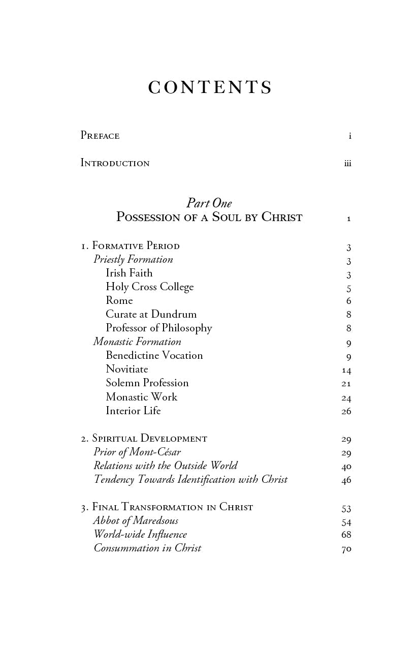 Book contents page listing sections including Preface, Introduction, and Part One