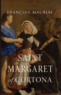 Saint Margaret of Cortona book cover with saint figure and title lettering