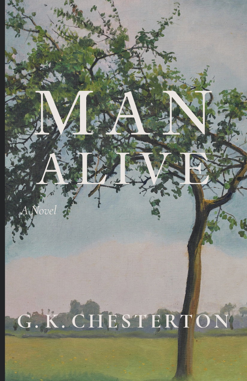 Novel book cover with large title letters and tree illustration