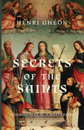 Secrets of the Saints book cover with saint figures and large title typography