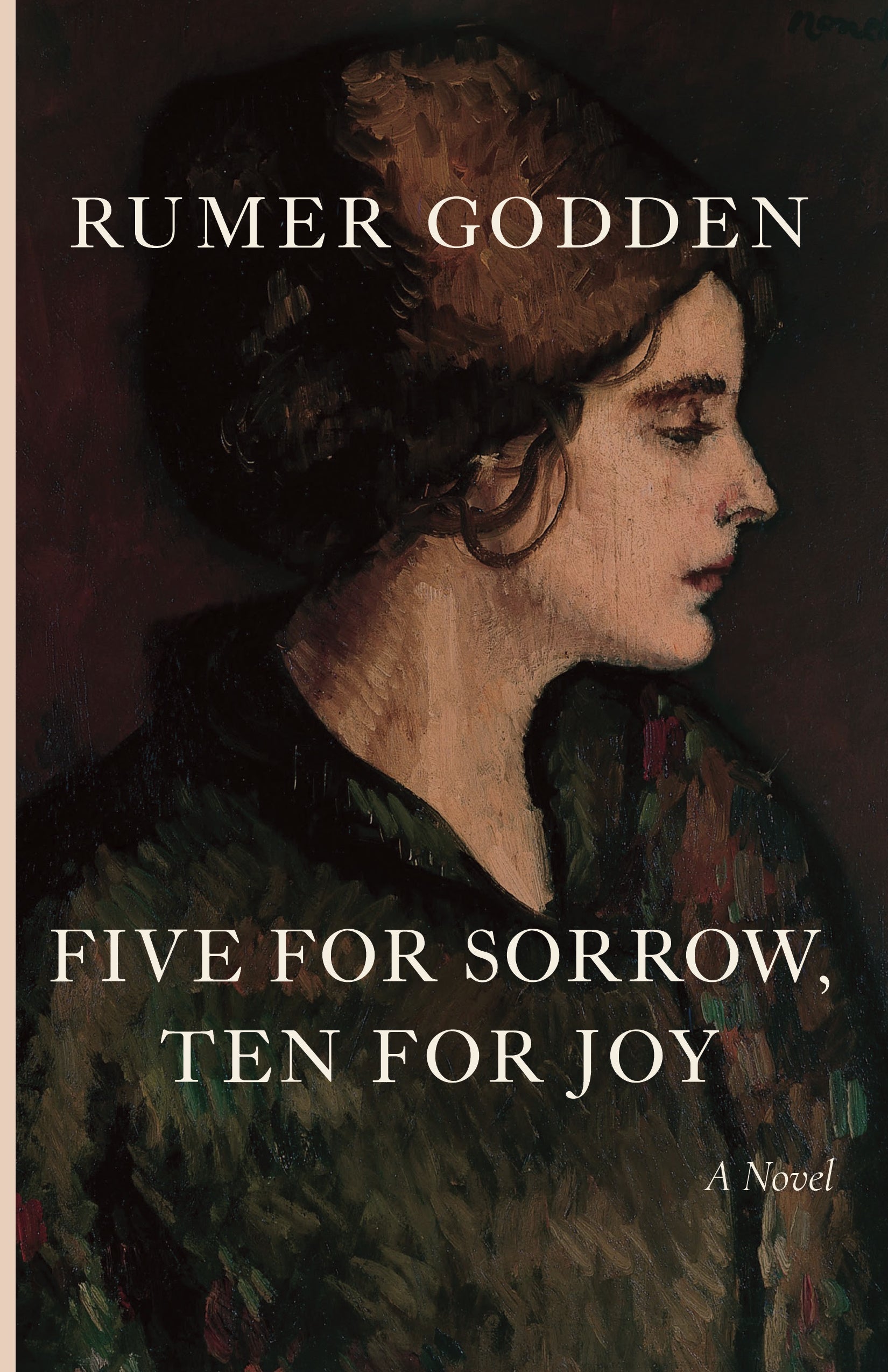 Five for Sorrow, Ten for Joy novel book cover with woman portrait and title text