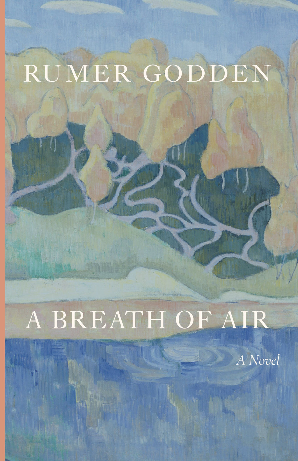 Novel book front cover with abstract blue ocean illustration
