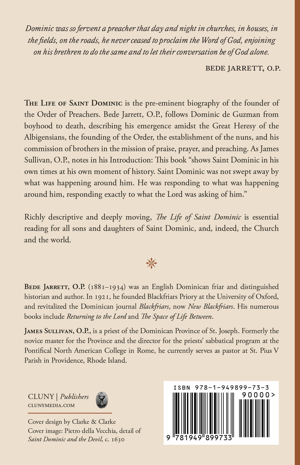 Book back cover with summary text, publisher info, and barcode
