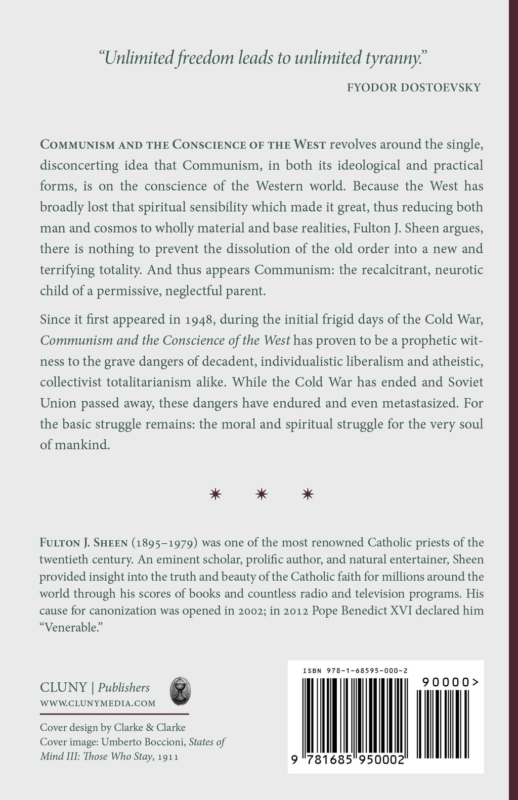 Book back cover with synopsis text, publisher details, and barcode