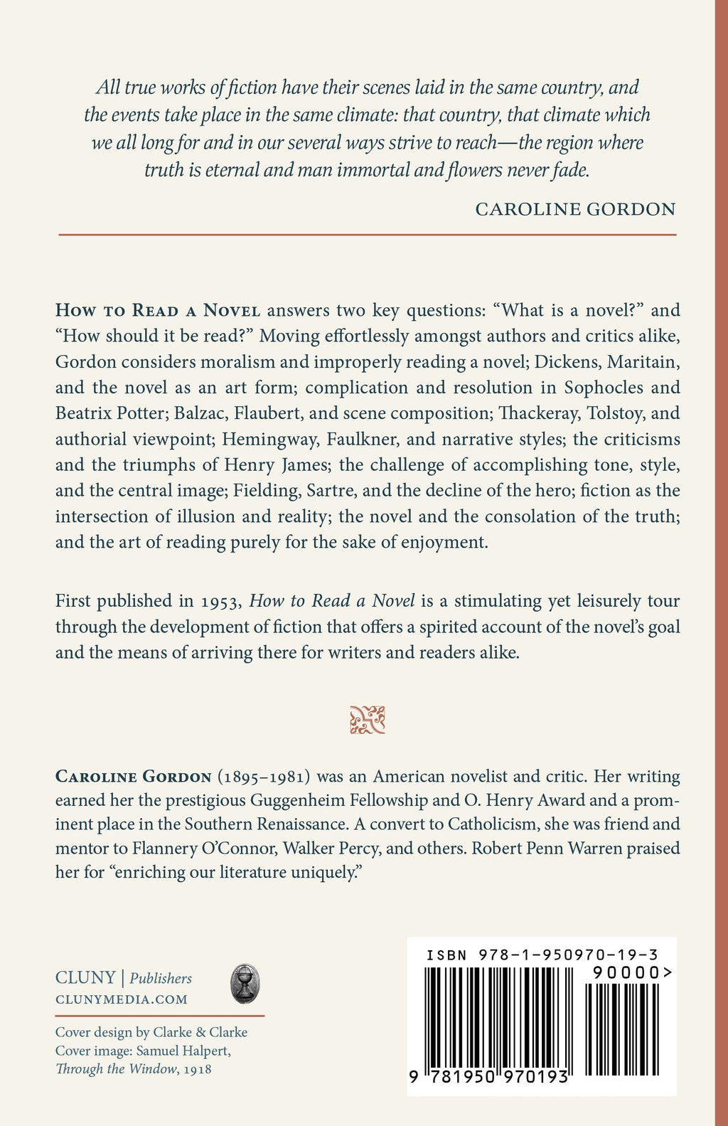 How to Read a Novel book back page with synopsis, reviews, and barcode