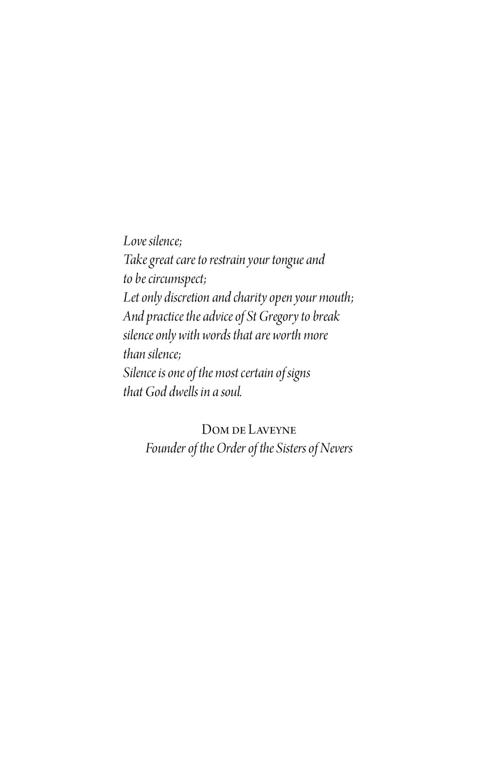 Religious book quote page with verse text and an attribution near the bottom