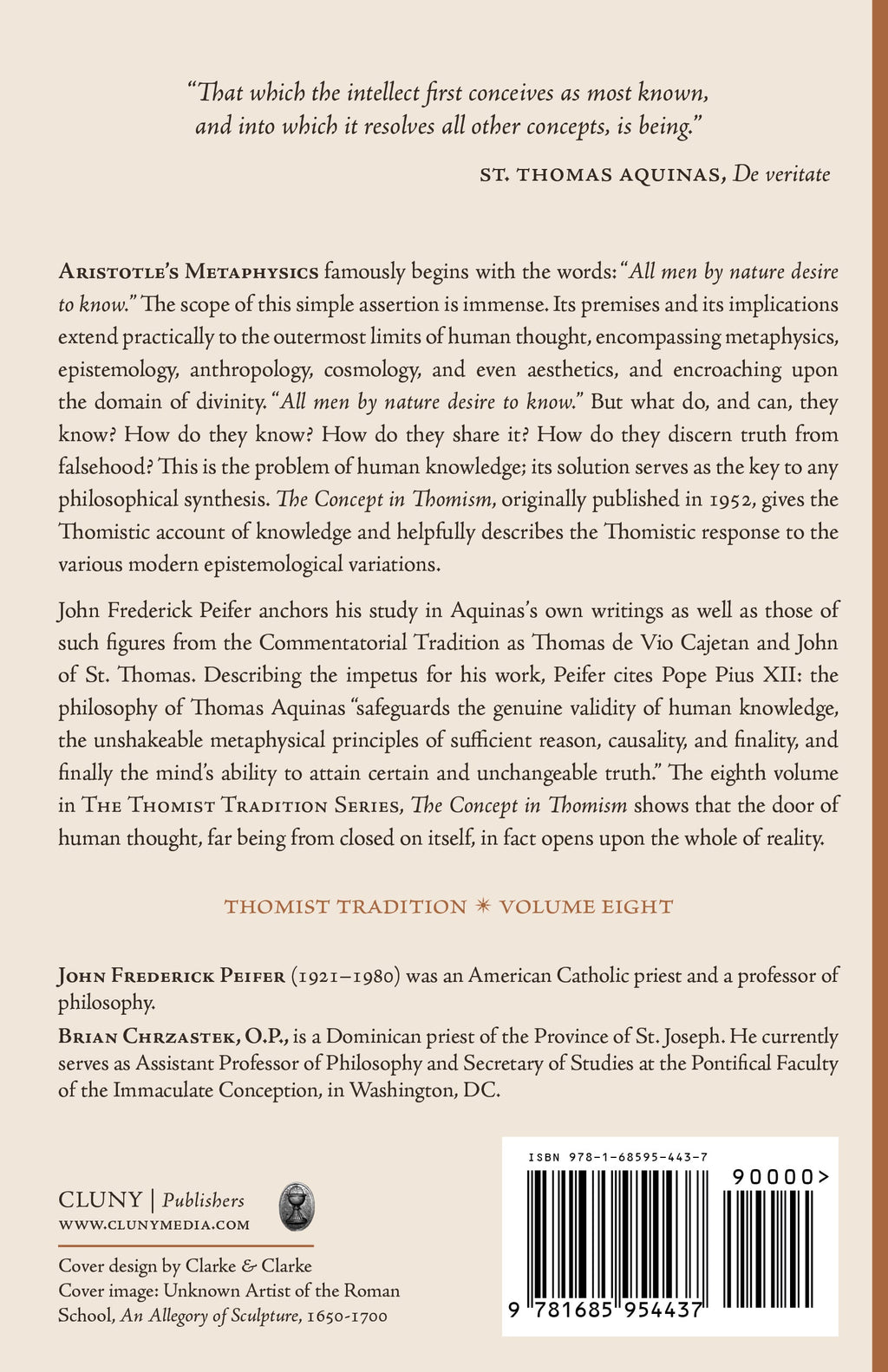 Book back cover with biography text and barcode