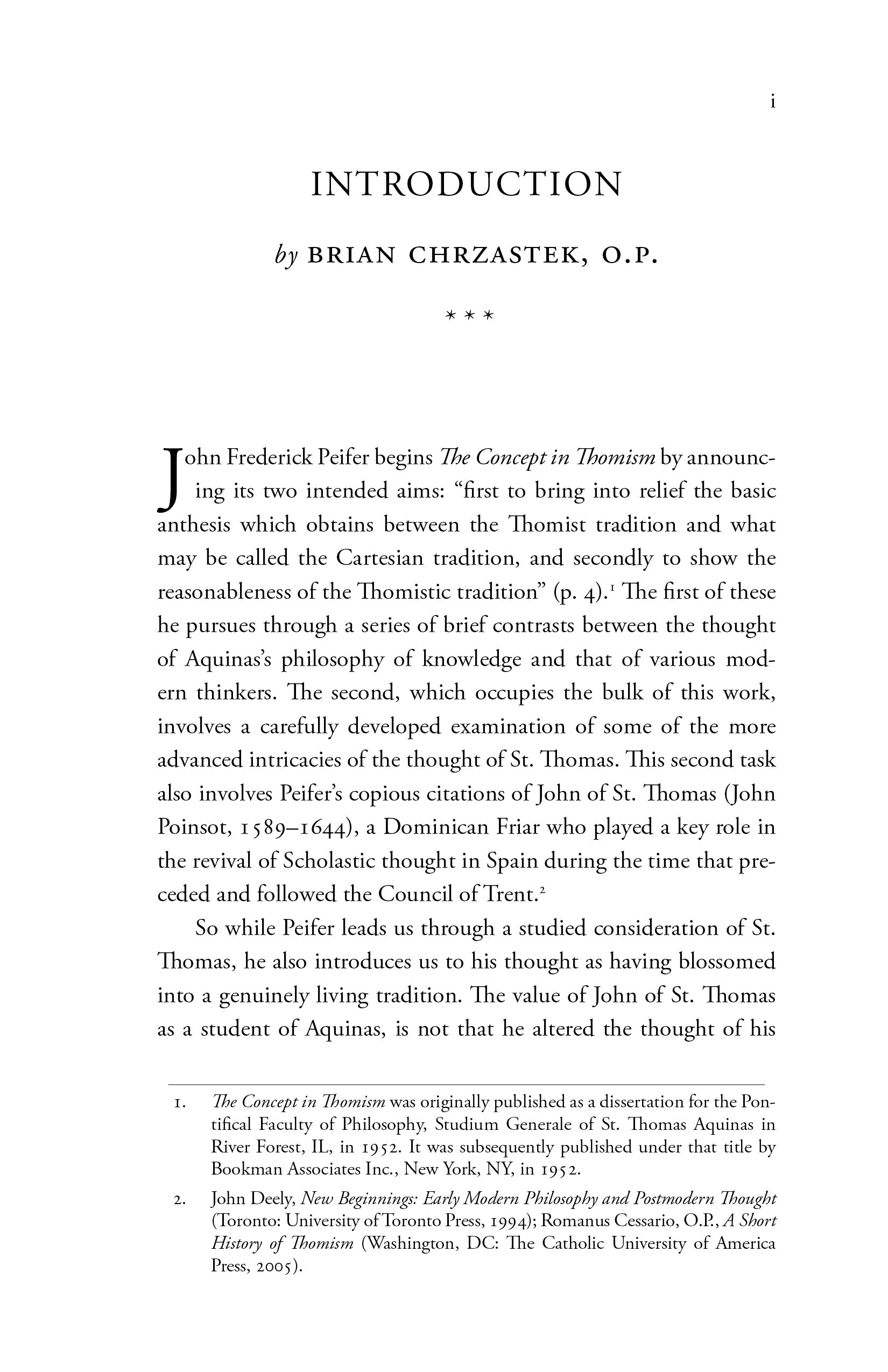 Introduction page by Brian Chrzastek, O.P. with opening text