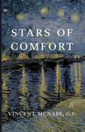 Book front cover with blue painting, starburst lights, and sailboat; author name