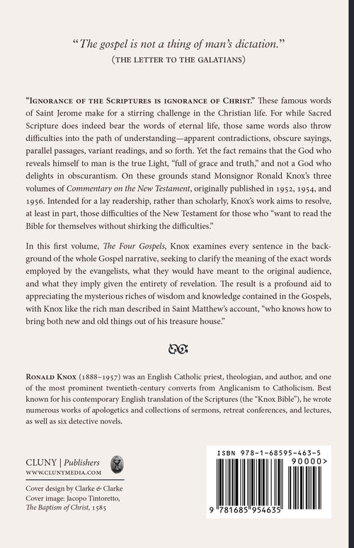 Book back cover with quote, publisher details, and barcode