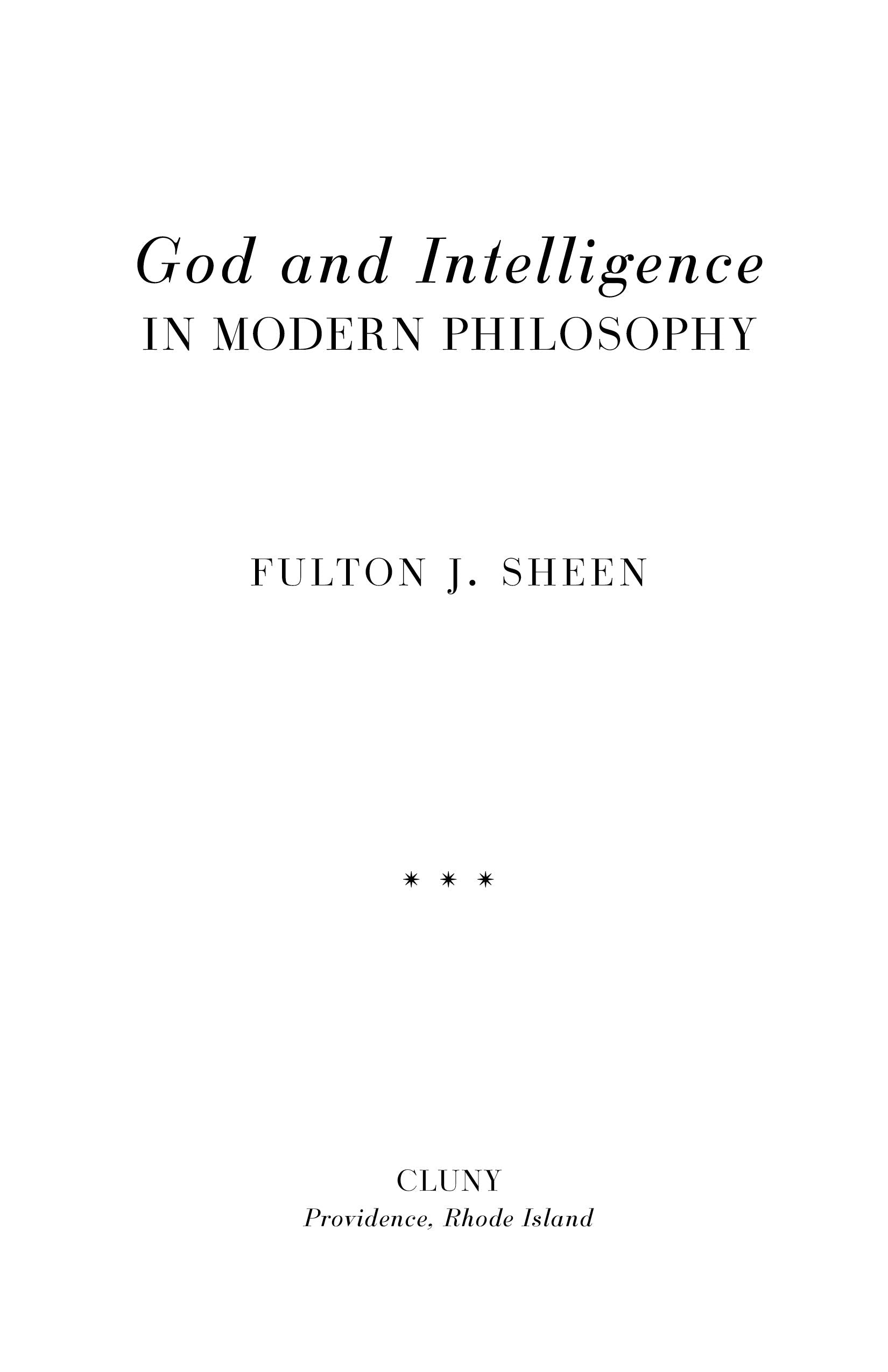 Philosophy book title page with Fulton J. Sheen and publisher location