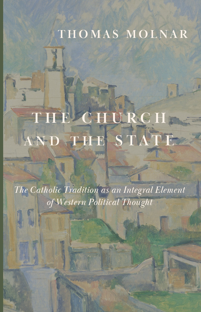 Book front cover with city illustration and large title lettering; Thomas Molnar