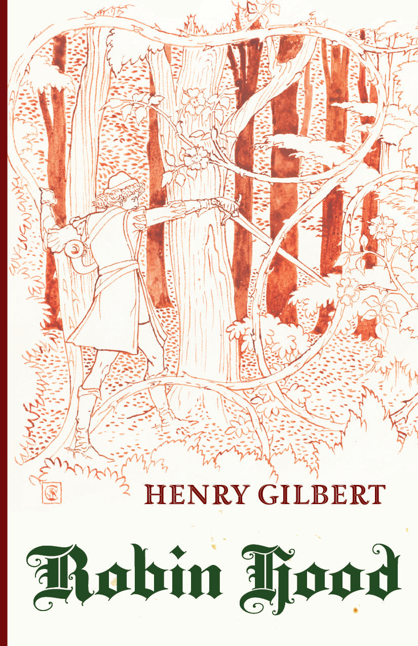 Robin Hood storybook cover with illustrated medieval scene and green title