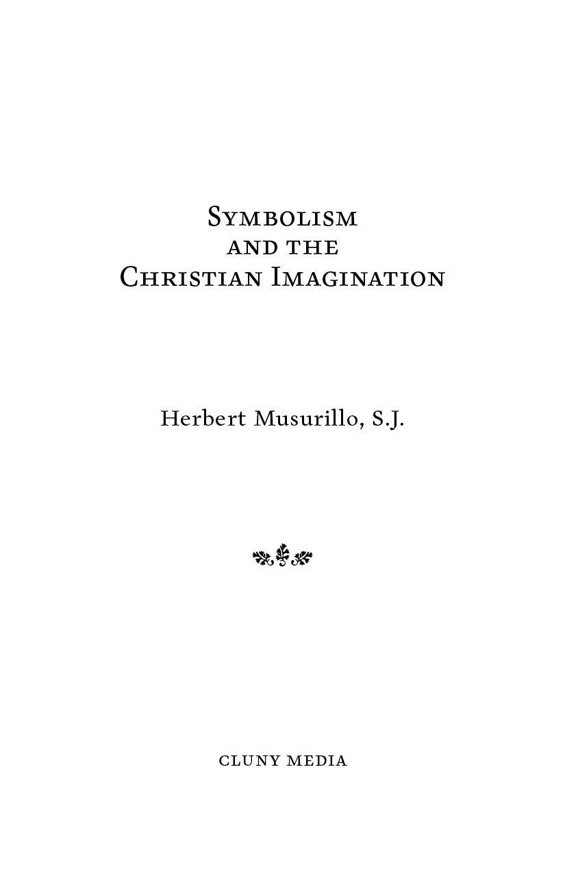 Book title page with Christian symbolism title and Herbert Musurillo, S.J.
