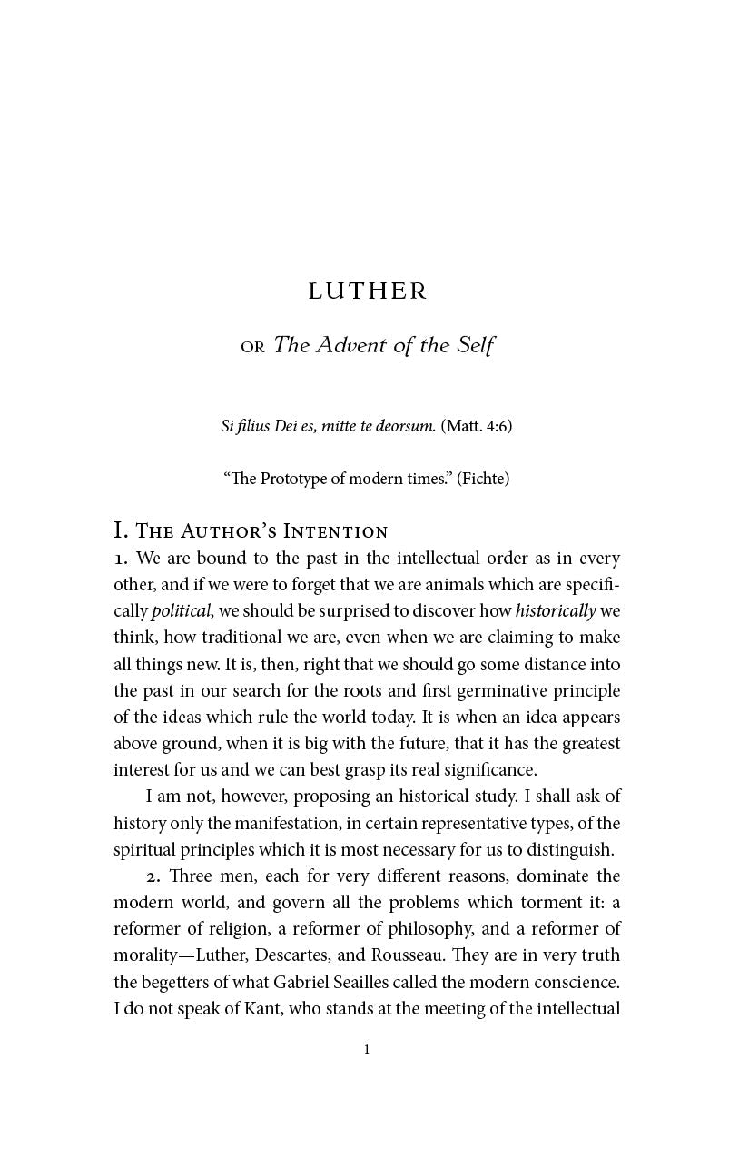 Three Reformers interior page with heading and paragraph text
