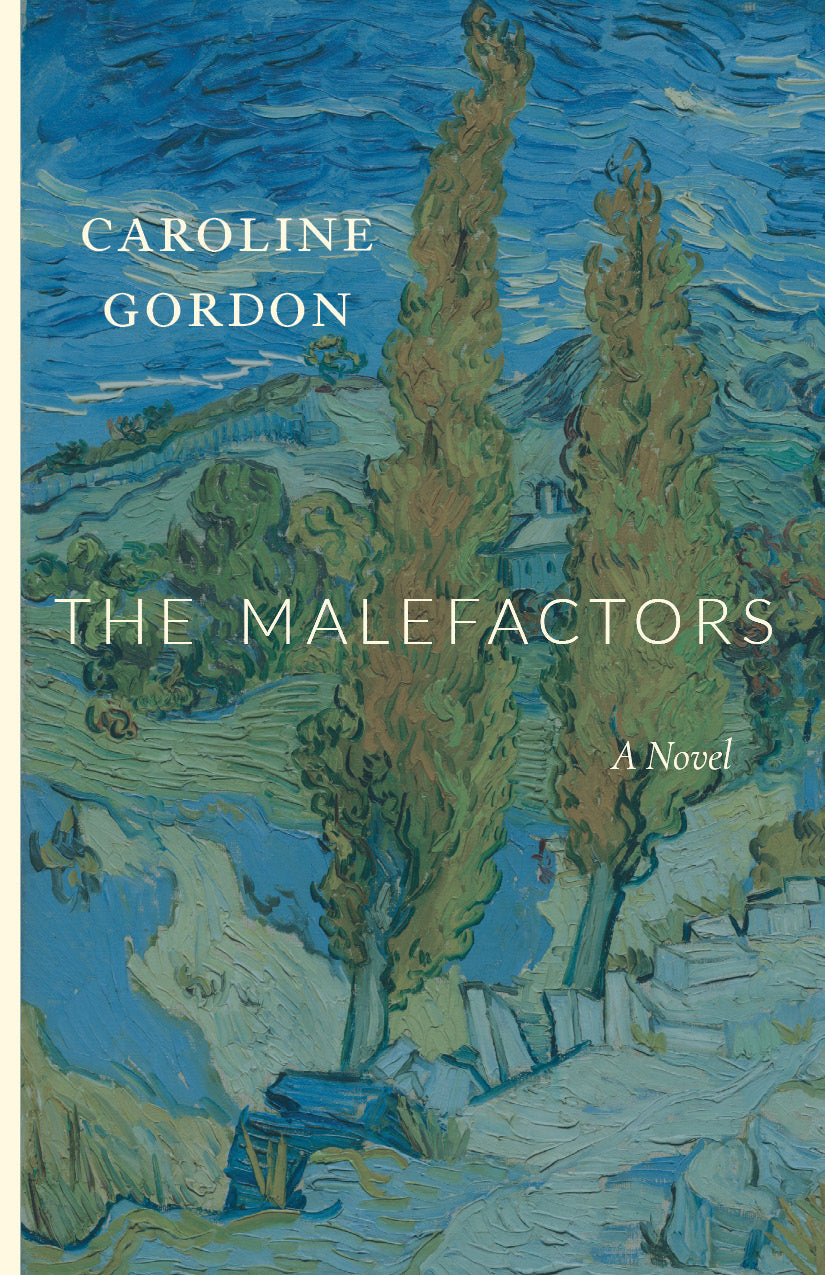 Novel cover with blue-green artwork, Caroline Gordon, and title text